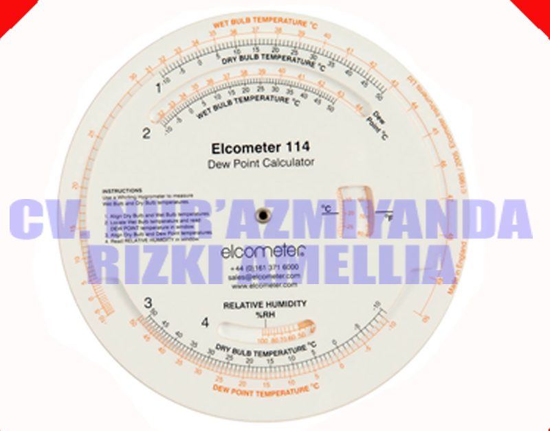 agen distributor Elcometer 114 Dew point calculator jual murah di jakarta indonesia